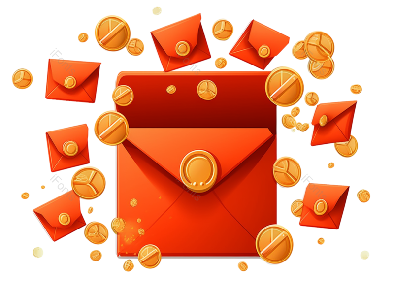 金币图片,过年元素,红包PNG,钱币免抠素材